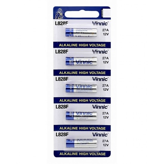 ΜΠΑΤΑΡΙΕΣ ΑΛΚΑΛΙΚΕΣ VINNIC L828F A27 12V (5ΤΜΧ)