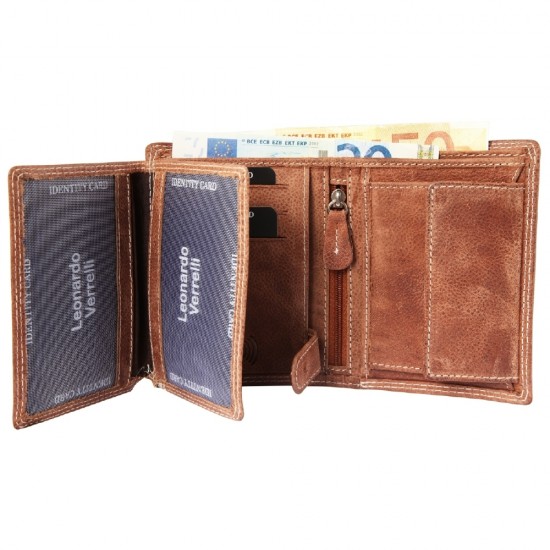 LEONARDO VERRELLI ΑΝΔΡΙΚΟ ΠΟΡΤΟΦΟΛΙ ΑΠΟ ΓΝΗΣΙΟ ΔΕΡΜΑ 3000274-002