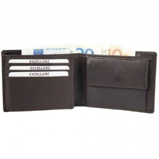 Excellanc πορτοφόλι από γνήσιο δέρμα 3000445-002