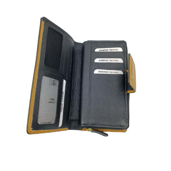 MARIO ROSSI ΓΥΝΑΙΚΕΙΟ ΠΟΡΤΟΦΟΛΙ ΑΠΟ ΓΝΗΣΙΟ ΔΕΡΜΑ ΣΕ ΤΑΜΠΑ ΧΡΩΜΑ 1152BL-TAN