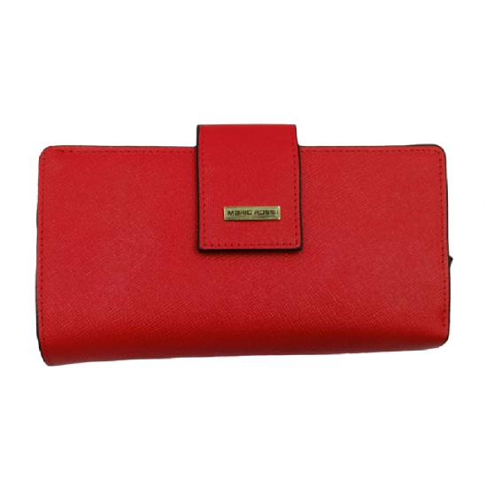 MARIO ROSSI ΓΥΝΑΙΚΕΙΟ ΠΟΡΤΟΦΟΛΙ ΑΠΟ ΓΝΗΣΙΟ ΔΕΡΜΑ ΣΕ ΚΟΚΚΙΝΟ ΧΡΩΜΑ 1152RD-BL