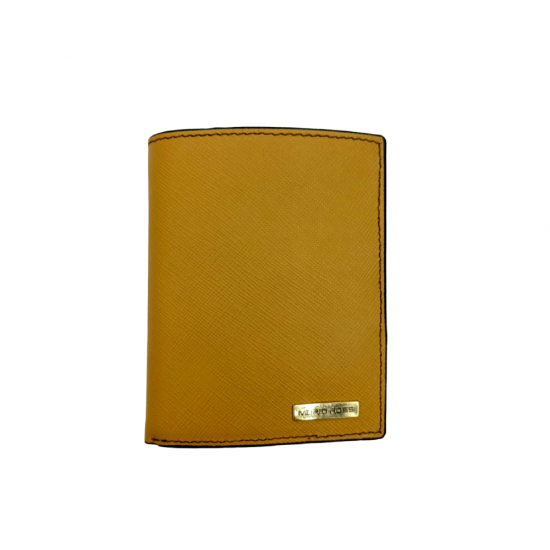 MARIO ROSSI ΓΥΝΑΙΚΕΙΟ ΠΟΡΤΟΦΟΛΙ ΑΠΟ ΓΝΗΣΙΟ ΔΕΡΜΑ ΣΕ ΤΑΜΠΑ ΧΡΩΜΑ, RFID ΠΡΟΣΤΑΣΙΑ WW-241RD-BL