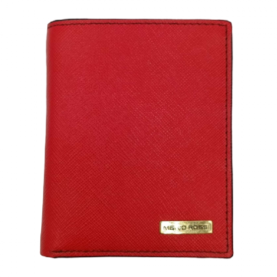 MARIO ROSSI ΓΥΝΑΙΚΕΙΟ ΠΟΡΤΟΦΟΛΙ ΑΠΟ ΓΝΗΣΙΟ ΔΕΡΜΑ ΣΕ ΚΟΚΚΙΝΟ ΧΡΩΜΑ, RFID ΠΡΟΣΤΑΣΙΑ WW-241RD