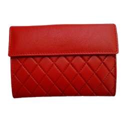 Γυναικείο δερμάτινο πορτοφόλι LUXUS 40014RED