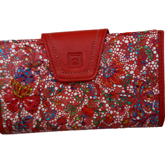 MOSAIC L LUXUS ΔΕΡΜΑΤΙΝΟ ΠΟΡΤΟΦΟΛΙ ΚΟΚΚΙΝΟ ΔΕΡΜΑΤΙΝΟ 40218