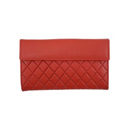 Γυναικείο δερμάτινο πορτοφόλι LUXUS 40018 RED