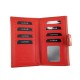 Γυναικείο δερμάτινο πορτοφόλι LUXUS 40018 RED