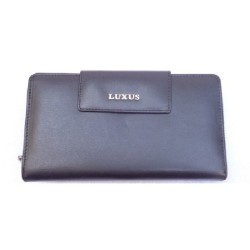 ΔΕΡΜΑΤΙΝΟ ΓΥΝΑΙΚΕΙΟ ΠΟΡΤΟΦΟΛΙ Luxus 50311, Δέρμα, Μαύρο