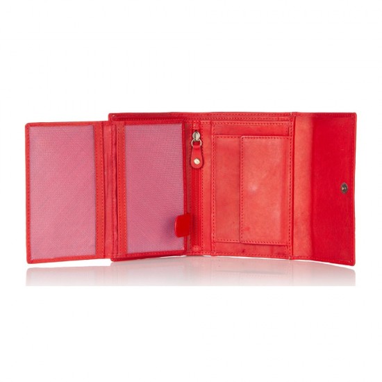 ΔΕΡΜΑΤΙΝΟ ΓΥΝΑΙΚΕΙΟ ΠΟΡΤΟΦΟΛΙ ΚΟΚΚΙΝΟ 8349red