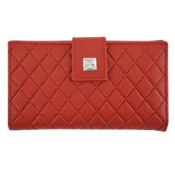 Γυναικείο δερμάτινο πορτοφόλι LUXUS 40018 RED