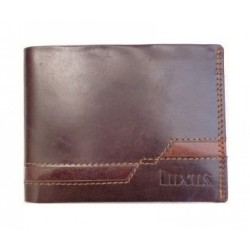 LUXUS ΔΕΡΜΑΤΙΝΟ ΠΟΡΤΟΦΟΛΙ ΚΑΦΕ LX4318 BR