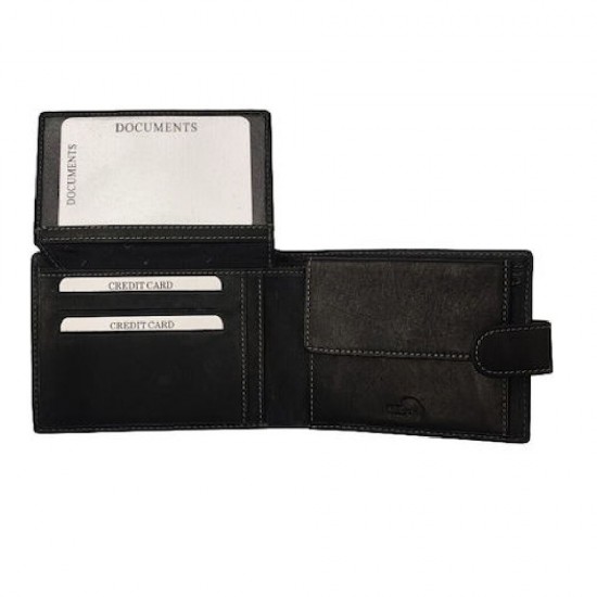 LUXUS ΔΕΡΜΑΤΙΝΟ ΠΟΡΤΟΦΟΛΙ ΜΑΥΡΟ LX27-1