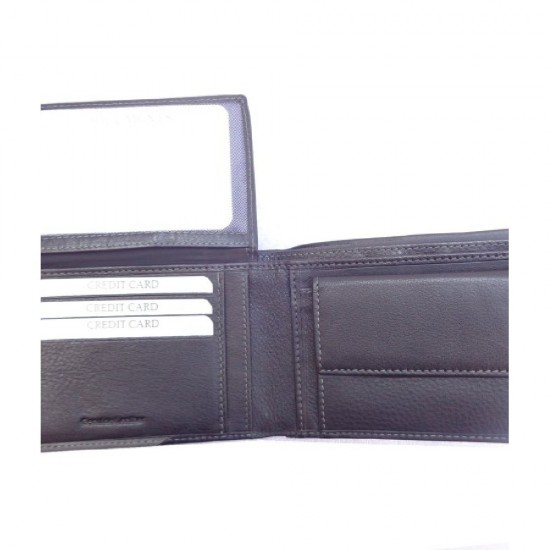 LUXUS ΔΕΡΜΑΤΙΝΟ ΠΟΡΤΟΦΟΛΙ ΜΑΥΡΟ/ΠΡΑΣΙΝΟ LX8361