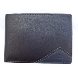 LUXUS ΔΕΡΜΑΤΙΝΟ ΠΟΡΤΟΦΟΛΙ ΜΑΥΡΟ/ΜΠΛΕ LX8361