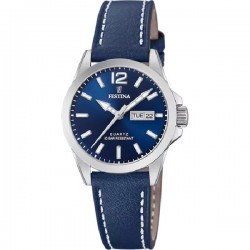 ΓΥΝΑΙΚΕΙΟ ΡΟΛΟΪ FESTINA ΜΕ ΔΕΡΜΑΤΙΝΟ ΛΟΥΡΙ f 20456/3