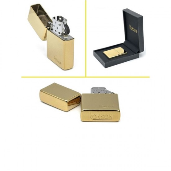 RONSON ΤΥΠΟΥ ZIPPO ΣΕ ΧΡΥΣΟ ΓΥΑΛΙΣΤΕΡΟ  20002