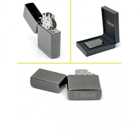 RONSON ΤΥΠΟΥ ZIPPO ΣΕ ΓΚΡΙ ΑΣΗΜΙ ΧΡΩΜΑ 20003