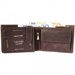 LEONARDO VERRELLI ΑΝΔΡΙΚΟ ΠΟΡΤΟΦΟΛΙ ΑΠΟ ΓΝΗΣΙΟ ΔΕΡΜΑ 3000271-002