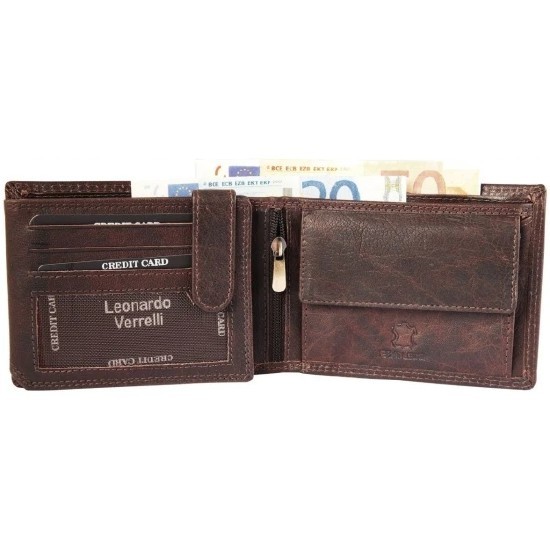 LEONARDO VERRELLI ΑΝΔΡΙΚΟ ΠΟΡΤΟΦΟΛΙ ΑΠΟ ΓΝΗΣΙΟ ΔΕΡΜΑ 3000271-002