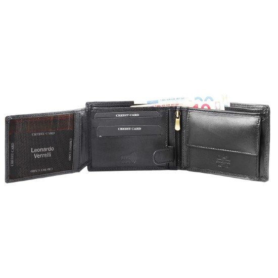 LEONARDO VERRELLI ΑΝΔΡΙΚΟ ΠΟΡΤΟΦΟΛΙ ΑΠΟ ΓΝΗΣΙΟ ΔΕΡΜΑ 3000117-001