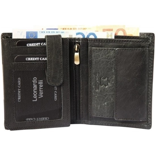 LEONARDO VERRELLI ΑΝΔΡΙΚΟ ΠΟΡΤΟΦΟΛΙ ΑΠΟ ΓΝΗΣΙΟ ΔΕΡΜΑ 3000270-001