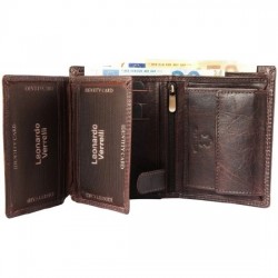 LEONARDO VERRELLI ΑΝΔΡΙΚΟ ΠΟΡΤΟΦΟΛΙ ΑΠΟ ΓΝΗΣΙΟ ΔΕΡΜΑ 3000268-002