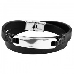 Akzent βραχιόλι από καουτσούκ και ατσάλι 5040103-001