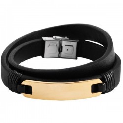 Akzent βραχιόλι από καουτσούκ και ατσάλι 5040103-002