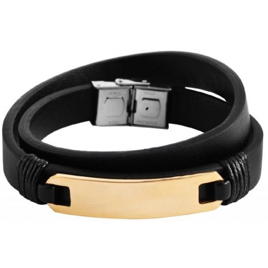 Akzent βραχιόλι από καουτσούκ και ατσάλι 5040103-002