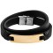 Akzent βραχιόλι από καουτσούκ και ατσάλι 5040103-002