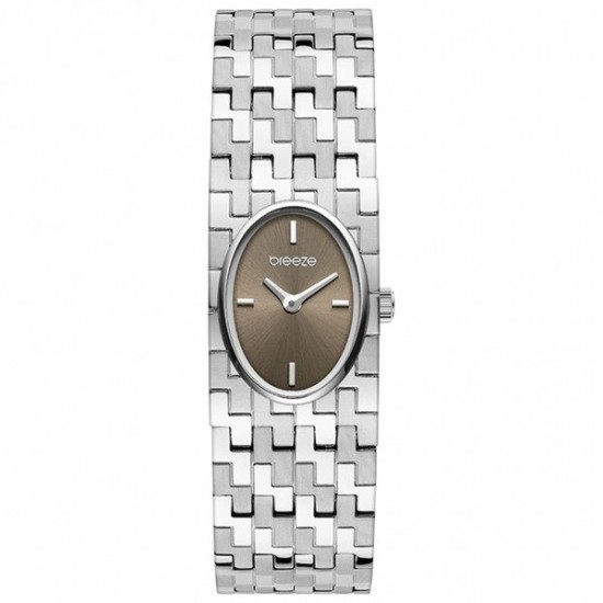 BREEZE DYNAMIS  SILVER STAINLESS STEEL BRACELET 612621.4